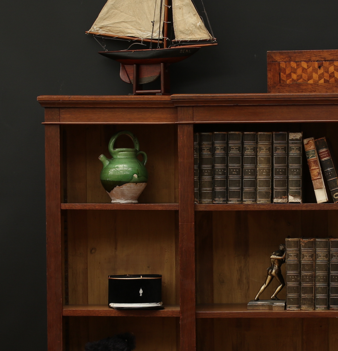 English Breakfront Bookcase